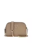 Guess shoulder bag Noelle Crossbody dark Taupe - Handbags - 137234 - 1