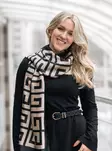Veniz scarf 62620 black/beige - Women's scarfs - 138314 - 1