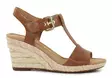 Gabor genuine leather wedge sandals 6202454 peanut - Women's sandals - 138514 - 2