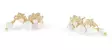 Snö of Sweden Earrings Line gold/white - Earrings - 138644 - 2
