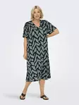 Only Carmakoma Plus Size Dress Life V-Neck laurel wreath - Dresses and tunics - 138924 - 1