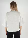 Only women's sweater Pullover 3/4 light grey melange - Women's knitwear - 139694 - 2