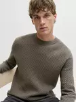 Jack&Jones Men's Sweater Blubarkley crocodile/twist - Men's knitwear - 139934 - 1