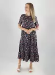 Vila dress midi black/pink/blue - Dresses and tunics - 141174 - 1