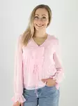 Vero Moda shirt plisse pink-a-boo - Women's long sleeved shirts - 141184 - 1