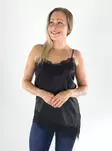 Only top satin lace black - Women's tank tops - 141494 - 1