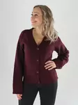 JJXX Cardigan JXMABLE TWIST V-NECK CARDIGAN KNIT winetasting - Women's knitwear - 141554 - 1