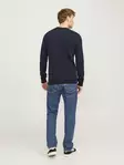 Jack&Jones men's sweater Globe Crew Neck mood indigo - Men's knitwear - 136934 - 3