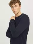 Jack&Jones men's sweater Globe Crew Neck mood indigo - Men's knitwear - 136934 - 4