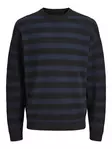 Jack&Jones Men's Sweater Greene black/sky captain - Men's knitwear - 139814 - 1