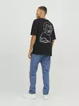 Jack&Jones men's t-shirt Tee black/skull - Men's T-shirts - 137574 - 3