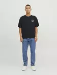 Jack&Jones men's t-shirt Tee black/skull - Men's T-shirts - 137574 - 2