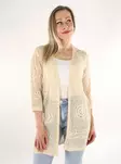 JDY women's cardigan / kimono Kofi 3/4 tapioca