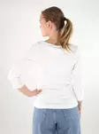 JJXX women's ribbed shirt 3/4 Boatneck bright white - Women's long sleeved shirts - 137844 - 2