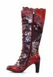 Laura Vita women's leather boots Alcbaneo 158 Rouge - Women's boots - 137344 - 2