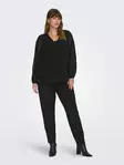 Only Carmakoma women's plus size shirt black - Women's long sleeved shirts - 136834 - 2