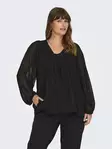 Only Carmakoma women's plus size shirt black - Women's long sleeved shirts - 136834 - 1