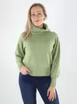 Only Knit ONLOLIVIA LR ROLL NECK Sphagnum - Women's knitwear - 141804 - 1