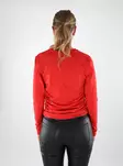 Only women's shirt Ruched high risk red - Women's long sleeved shirts - 137654 - 2