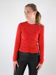 Only women's shirt Ruched high risk red - Women's long sleeved shirts - 137654 - 1