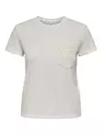 Only women's t-shirt cloud dancer/diny pocket - Women's T-shirts - 138614 - 3