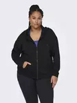 Only Play Curvy Plus Size Sweatshirt Lounge Black - Women's sports hoodies and sweatshirts - 138964 - 1
