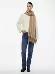 Pieces Scarf Wool silver mink - Women's scarfs - 132384 - 1