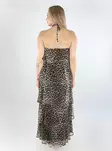 Pieces leopard print dress Long Layred black/leo - Dresses and tunics - 138524 - 2