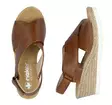 Rieker women's wedge sandals 61975-24 brown - Rieker women`s sandals - 140364 - 3