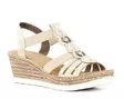Rieker women's wedge sandals 619B2-60 beige - Rieker women`s sandals - 137944 - 3