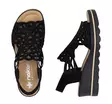 Rieker women's wedge sandals 67465-00 black - Rieker women`s sandals - 138154 - 3