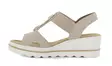 Rieker Wedge Sandals 67498-62 beige - Rieker women`s sandals - 140924 - 3