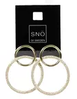 Snö of Sweden Earrings Ace big g/clear - Earrings - 136714 - 1
