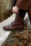 Ten Points Women's Genuine Leather Ankle Boots 60366 Pandora Rust - Women's ankle boots - 137194 - 5