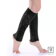 Veniz braided leg warmers 81000 black - Women's socks and tights - 137414 - 2