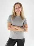 Vero Moda women's organic cotton t-shirt light grey/silver - Women's T-shirts - 139504 - 1