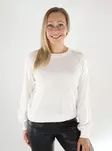 Vero Moda women's sweater VMNEWLEX Stitch Raglan snow white - Women's knitwear - 139124 - 1