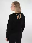 Vero Moda women's sweater Newverena Backdetail black - Women's knitwear - 137684 - 1
