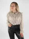 Vero Moda women's shirt LS Shirt oatmeal/tally - Women's long sleeved shirts - 139014 - 1