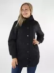 Vila Lightweight quilted coat hooded black - Women's light winter jackets - 136594 - 1