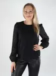 Vila women's shirt O-Neck black - Women's long sleeved shirts - 138874 - 1