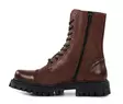 XD women's genuine leather combat boots 21705 brown - Women's ankle boots - 139664 - 2