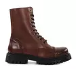 XD women's genuine leather combat boots 21705 brown - Women's ankle boots - 139664 - 1