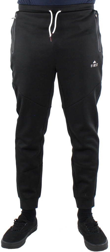 First Pants James Scuba, Black - Men's trousers - 122534 - 1