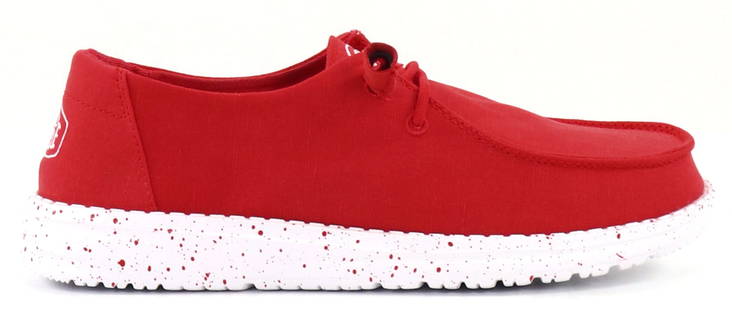 HEYDUDE Shoes Wendy slub Canvas red - Women's walking shoes - 133674 - 1