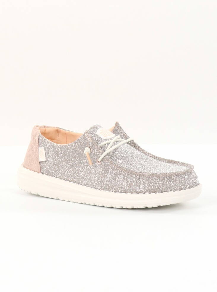 HEYDUDE women's shoes Wendy Metallic Sparkle rose gold - Women's walking shoes - 136204 - 1