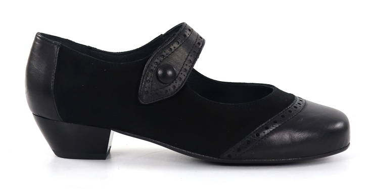 Ilves Pumps/Dance shoes 9319 snap/suede black - Women's pumps and high heels - 135224 - 1