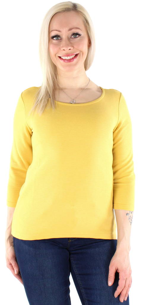 JDY Shirt zip 3/4, Yellow - Women's long sleeved shirts - 125604 - 1