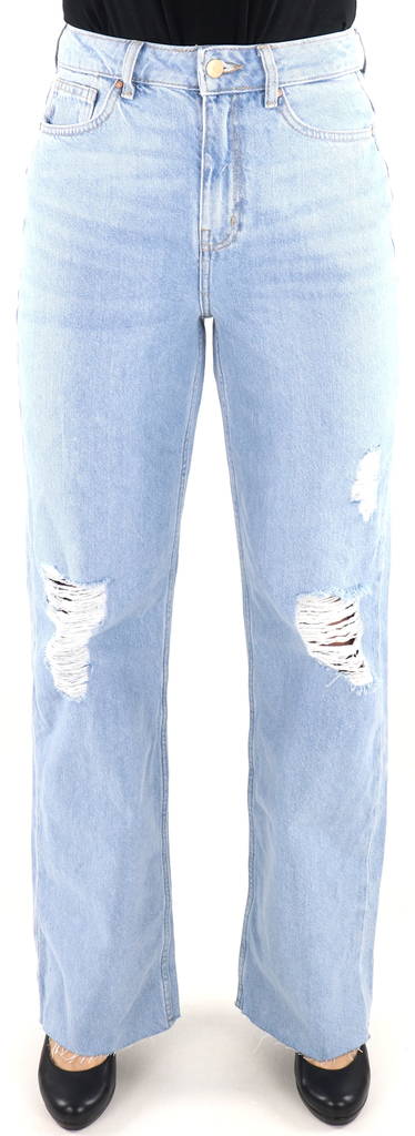 JDY Jeans hw destroy wide, light blue - Women's jeans - 131274 - 1
