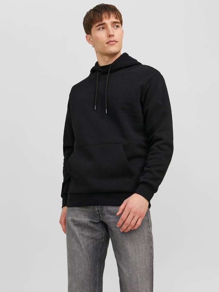 Jack&Jones Hoodie Bradley hood black - Men's hoodies - 134154 - 1